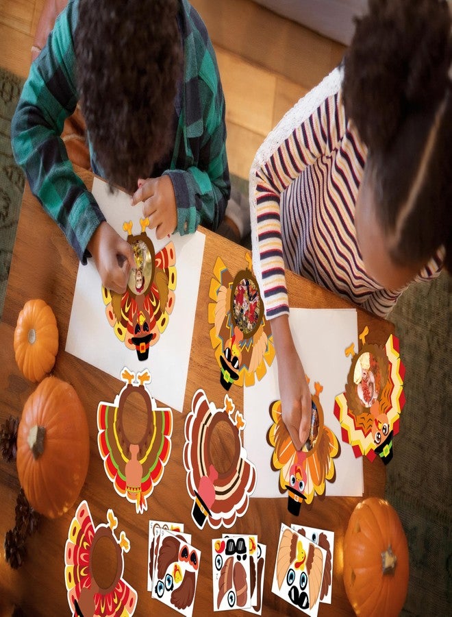 Eternity sky 36pcs Thanksgiving Crafts for Kids - Fall Turkey DIY Picture Frame, Thankful Paper Cutouts with Photo Kit for Classroom Bulletin Board Decorations - Image 3